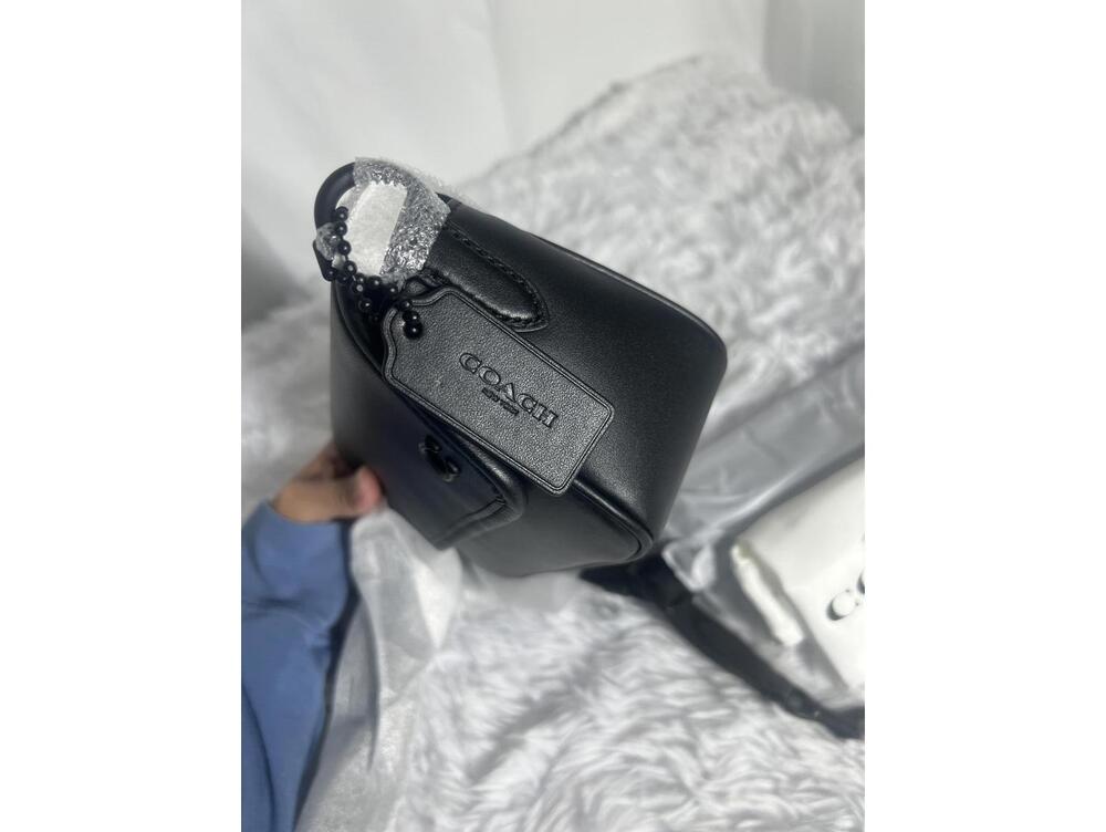 Coach Black Leather Crossbody Bag - Picture 7 of 9